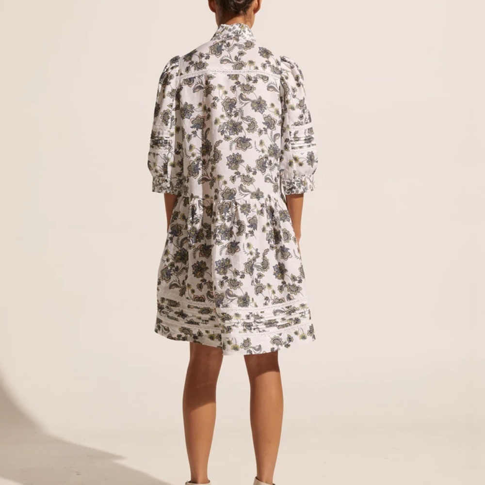 Nwot! Zoe Kratzmann Sz 3, White Floral Promise Dress In Flower Field. — image 3 of 8